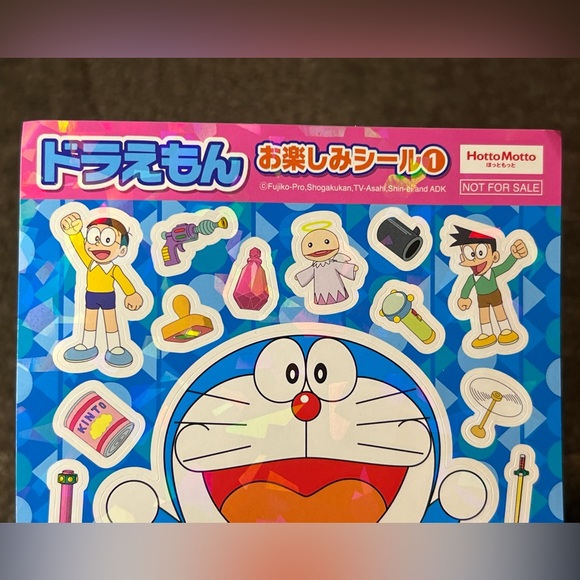 Hotto Motto Doraemon Sticker Sheet Holographic Shiny Japan Exclusive Official - Picture 4 of 6